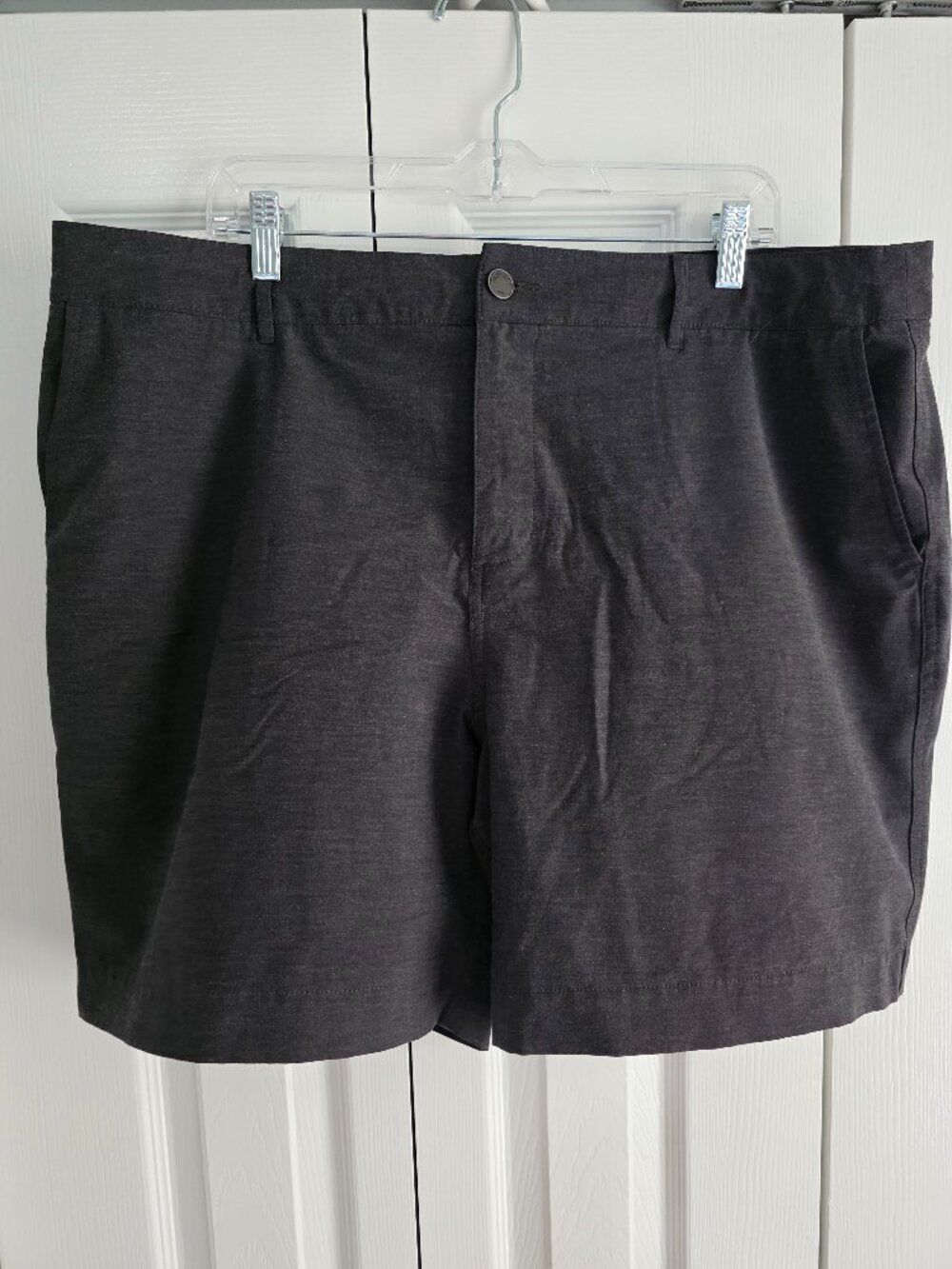 Faherty All Day Shorts Men’s 38 Charcoal Gray Stretch Performance Casual
